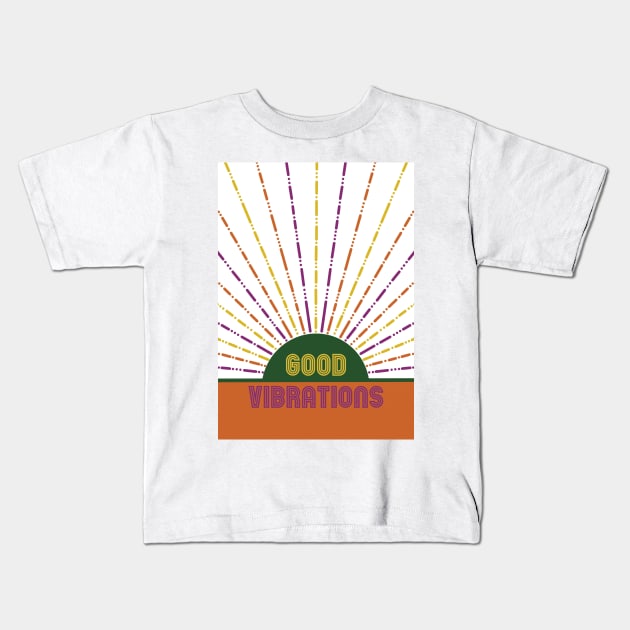 Good Vibrations - The Beach Boys Kids T-Shirt by Slepowronski